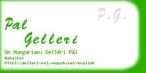 pal gelleri business card